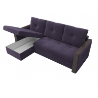 Угловой диван Валенсия (велюр фиолетовый) - Изображение 1